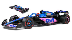 ALPINE F1 A523 TEAM BWT ALPINE N 31 3rd MONACO GP 2023 ESTEBAN OCON BLUE PINK 1:18