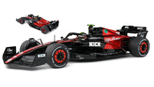 Indlæs billede til gallerivisning ALFA ROMEO F1 C43 TEAM STAKE N 24 SPANISH GP 2023 GUANYU ZHOU BLACK RED 1:18