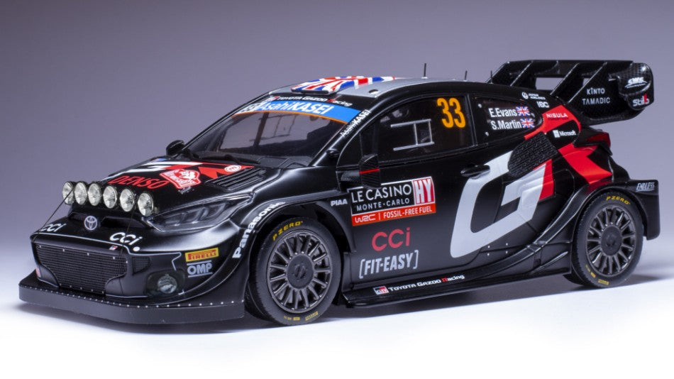 TOYOTA YARIS WRC N.33 RALLY MONTE CARLO 2024
EVANS-MARTIN 1:18
