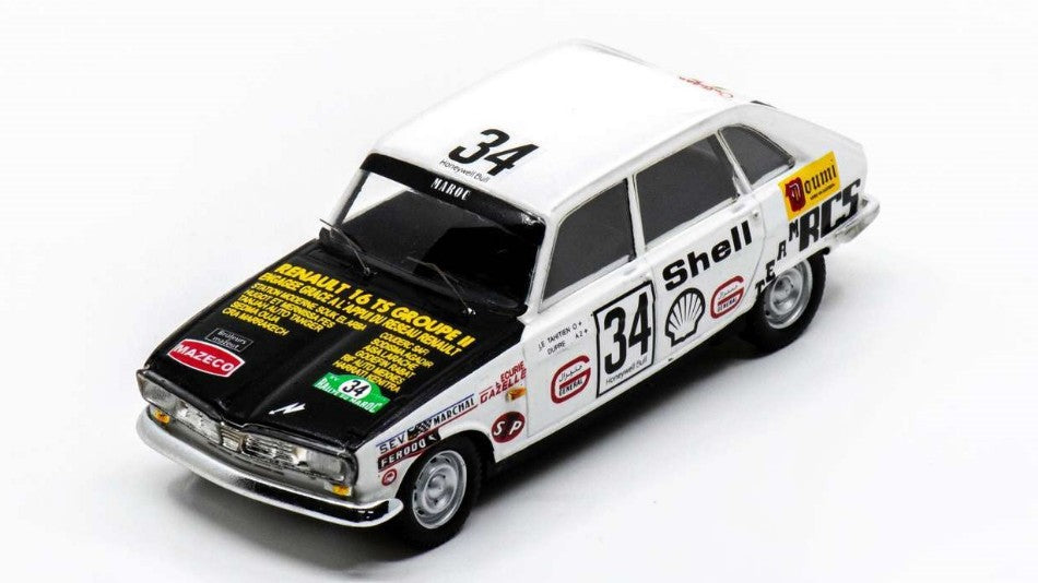 RENAULT 16 TS N.34 RALLYE DU MAROC 1972 LE TAHITIEN-DUPRE' 1:43