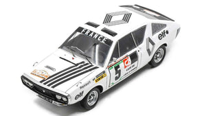 RENAULT R17 N 5 RALLY BANDAMA 1973 J.F.PIOT - F.JAUBER WHITE BLACK 1:43