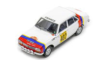 Indlæs billede til gallerivisning Peugeot 504 #402 LEFEBVRE/ROUGET 2nd CODASUR RALLY 1979 hvid/rød/blå 1:43