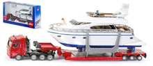 Indlæs billede til gallerivisning Man HEAVY HAULAGE TRANSPORTER + YACHT rød/grå 1:87