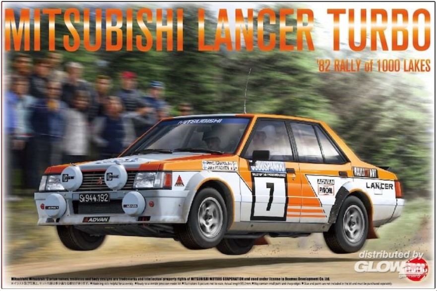 MITSUBISHI LANCER TURBO RALLY 1000 LAKES 1982 KIT 1:24