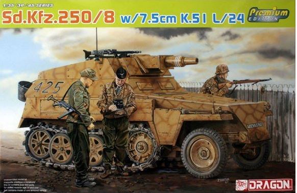 SD.KFZ.250/8 W/7,5 cm K.51 L/24 KIT 1:35