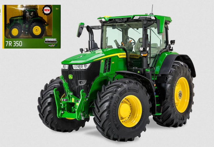 JOHN DEERE T7R 350 TRACTOR 2022 GREEN YELLOW 1:32
