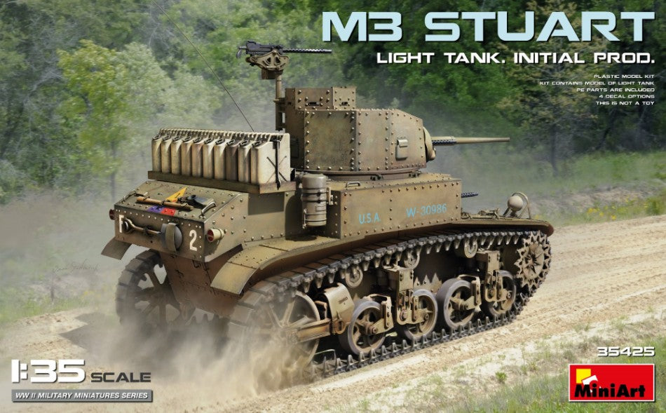 M3 STUART LIGHT TANK INITIAL PROD. KIT 1:35