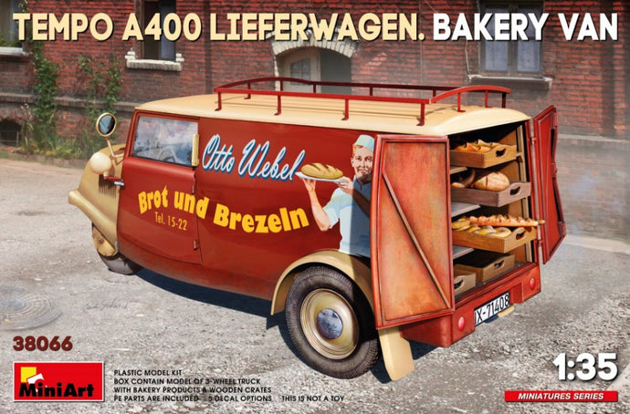 TEMPO A400 LIEFERWAGEN 3-WHEELS BAKERY VAN TRUCK 1962 / 1:35