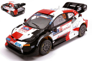 Toyota GT YARIS RALLY1 HYBRID #33 EVANS/MARTIN RALLY FINLAND 2023 hvid/rød/sort 1:18