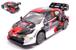 Toyota GR YARIS #97 LATVALA/HANNINEN WRC1 RALLY FINLAND 2023 hvid/sort/rød 1:18