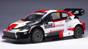 Toyota GR YARIS RALLY1 HYBRID #17 OGIER/LANDAIS SAFARI RALLY 2023 hvid/sort/rød 1:18