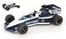 Indlæs billede til gallerivisning BRABHAM F1 BT52 PARMALAT N 6 WINNER SOUTH AFRICAN GP 1983 RICCARDO PATRESE WHITE BLUE 1:18