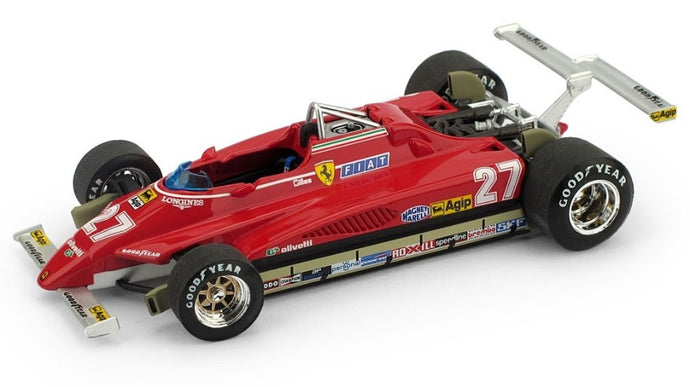 FERRARI 126 C2 G.VILLENEUVE 1982 N.27 3rd LONG BEACH DISQUALIFY 1:43