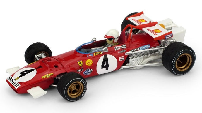 FERRARI 312B CLAY REGAZZONI 1970 N.4 WINNER ITALY GP W/PILOTE 1:43