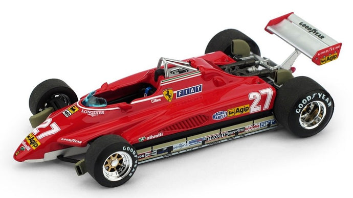 FERRARI 126 C2 G.VILLENEUVE 1982 N.27 BRAZIL GP 1:43 LIM.250