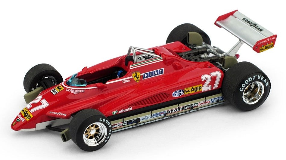 FERRARI 126 C2 G.VILLENEUVE 1982 N.27 BRAZIL GP 1:43 LIM.250