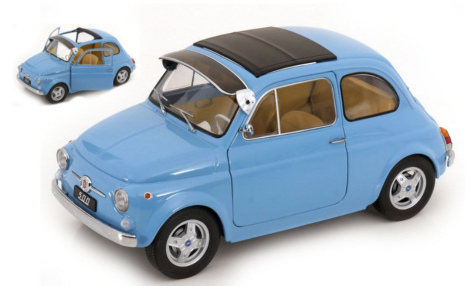 FIAT 500 F CUSTOM 1968 LIGHTBLUE 1:12