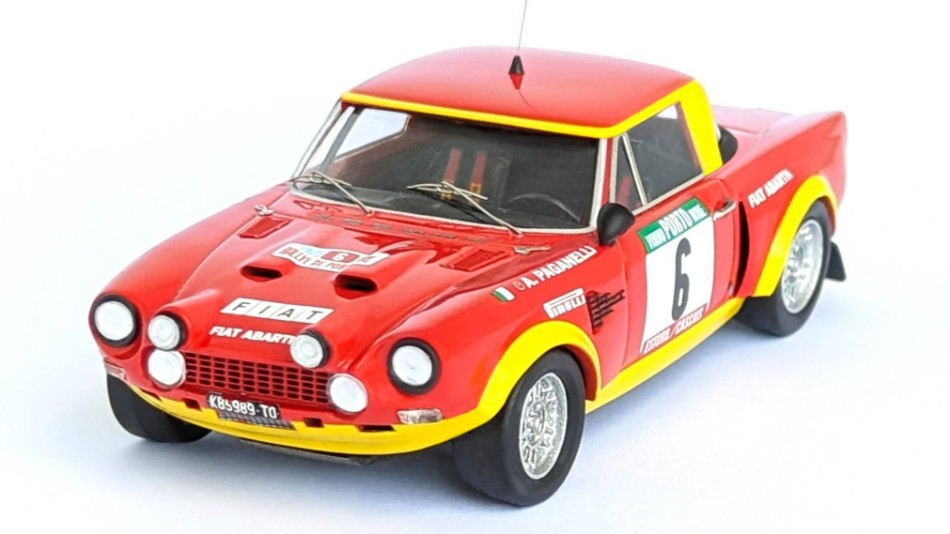 FIAT 124 ABARTH RALLY N.6 RALLY OF PORTUGAL 1975 PAGANELLI-RUSSO 1:43