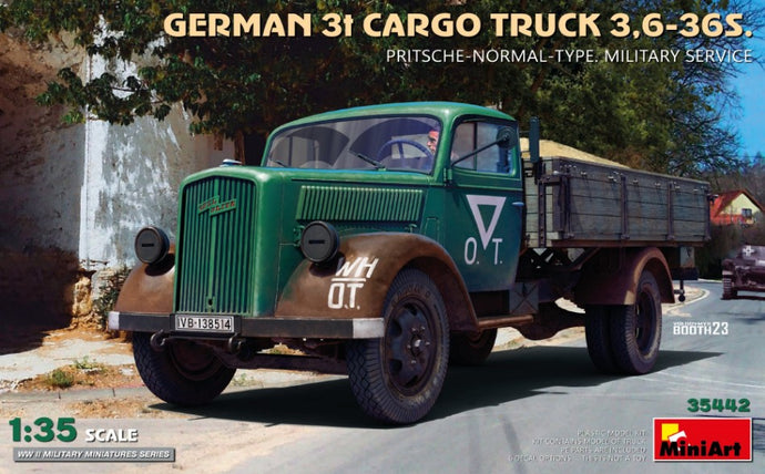 GERMAN 3t CARGO TRUCK 3.6-36S PRITSCHE-NORMAL-TYPE KIT 1:35