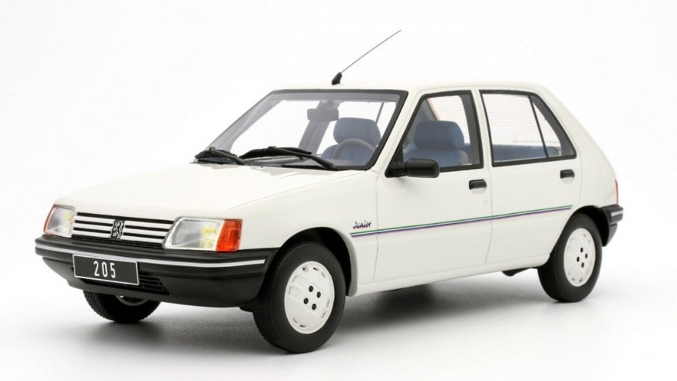 PEUGEOT 205 JUNIOR 1988 WHITE 1:18