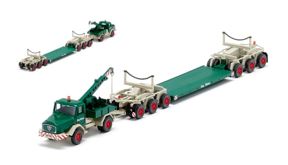 CAMION A PIANALE RIBASSATO LOW-LOADER TRAILER TRUCK 1:87