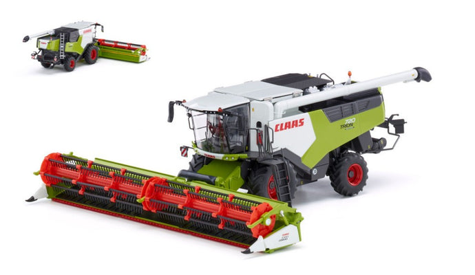 MIETITREBBIA FRUMENTO CLAAS TRION 720 MONTANA W/CONVIO 1080 AND TROLLEY