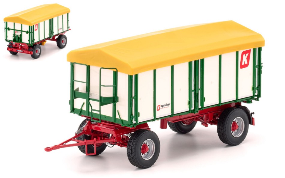 CARRO RACCOLTA KROGER TWO-AXLE THREE-WAY TIPPER HKD 302 1:32