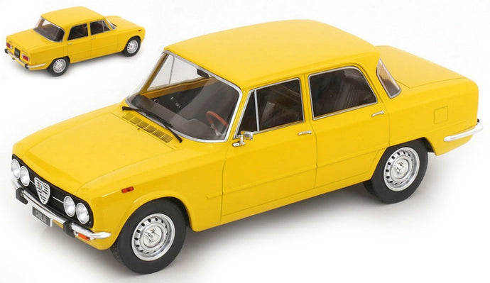 ALFA ROMEO GIULIA NUOVA SUPER 1974 LIGHT YELLOW 1:18