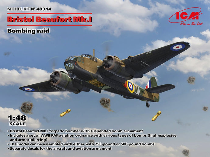 BRISTOL BEAUFORT Mk.I. BOMBING RAID KIT 1:48