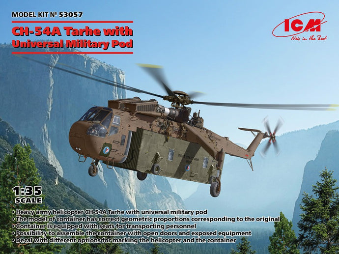CH-54A TARHE WITH UNIVERSAL MILITARY POD KIT 1:35