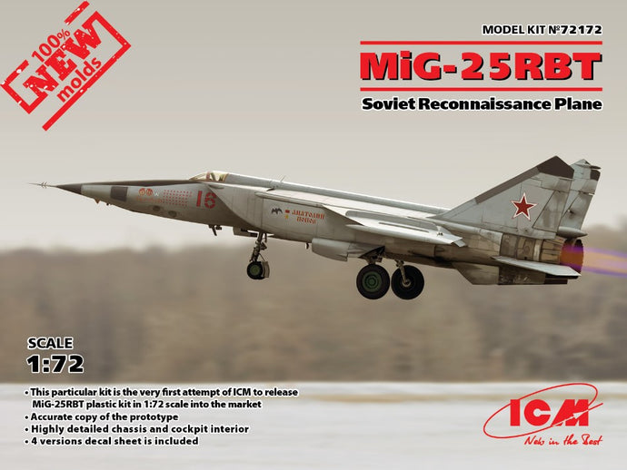 MIG-25 RBT SOVIET RECONNAISSANCE PLANE KIT 1:72