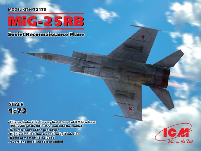 MIG-25 RB SOVIET RECONNAISSANCE PLANE KIT 1:72
