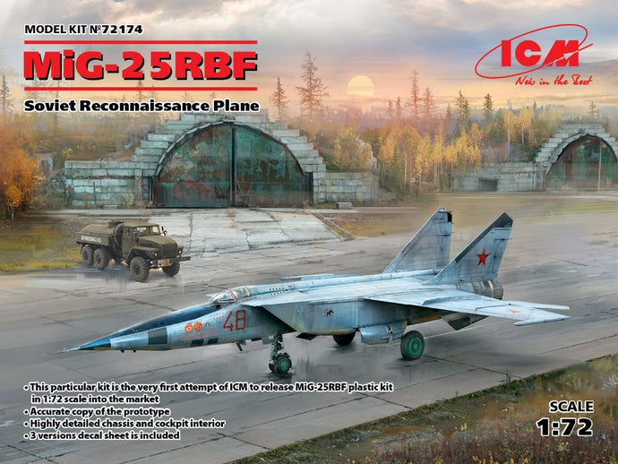 MIG-25 RBF SOVIET RECONNAISSANCE PLANE KIT 1:72