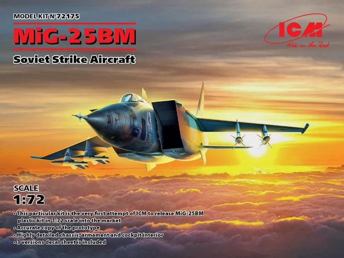 MIG-25 BM SOVIET STRIKE AIRCRAFT KIT 1:72