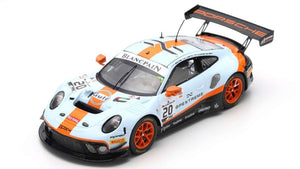 PORSCHE 911 991 GT3 R 4.0L FLAT-6 TEAM GPX RACING N 20 WINNER 24h SPA 2019 RICHARD LIETZ - MICHAEL CHRISTENSEN - KEVIN ESTRE LIGHT BLUE ORANGE BLACK 1:43