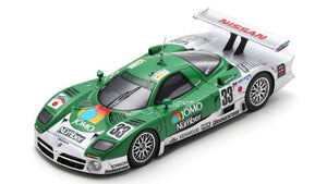 Nissan R390 GT1 #33 MOTOYAMA/KAGEYAMA/KUROSAWA 10th 24H LE MANS 1998 grøn/sølv 1:43