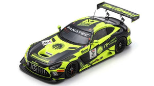 Mercedes Benz AMG GT3 #2 BERGSTEIN/LEWANDOWSKI/WALKER/WILLIAMSON 24H SPA 2023 gul/sort 1:43