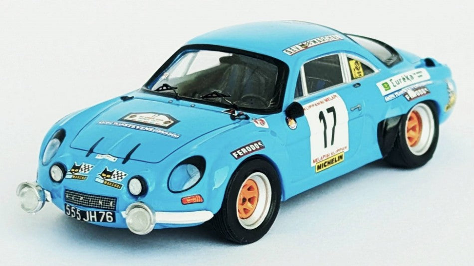 ALPINE A110 7th YPRES RALLY 1977 NUSBAUMER-GOURDAIN 1:43