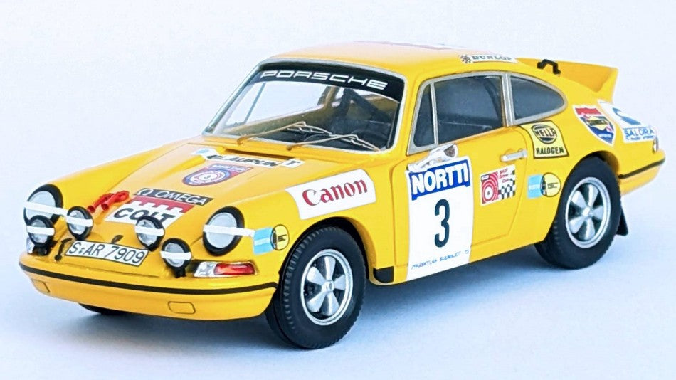 PORSCHE CARRERA RS 3rd 1000 LAKES RALLY 1973 KINNUNEN-AHO 1:43