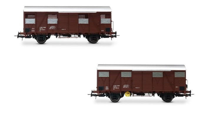 FS 2-UNIT PACK Gs WAGONS WALLS MADE FROM WOODEN PLANKS EP.IV 1:87