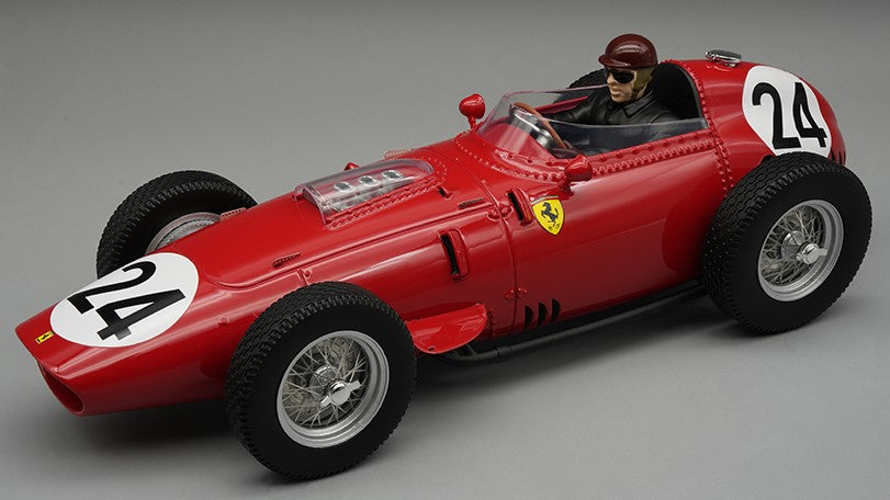 FERRARI 246/256 DINO N.24 WINN.REIMS GP 1959 T.BROOKS W/DRIVER 1:18