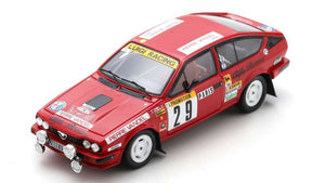 ALFA ROMEO GTV6 N.29 15th RALLY MONTE CARLO 1983 LOUBERT-FOND 1:43