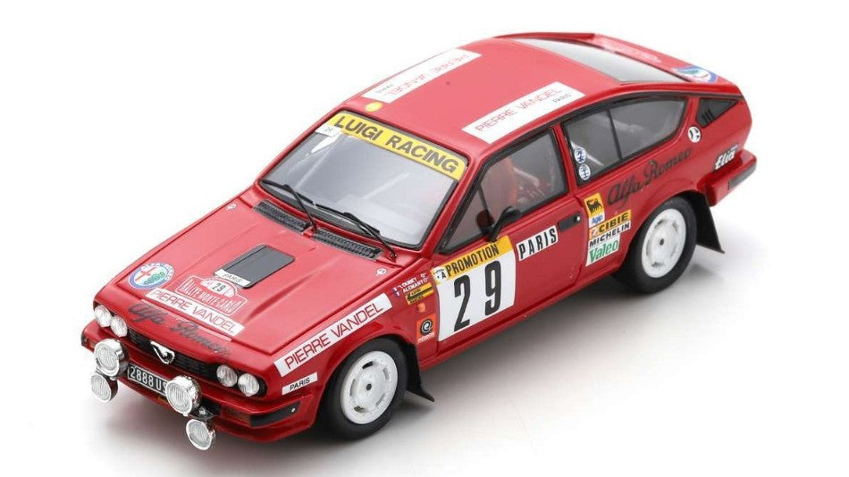 ALFA ROMEO GTV6 N.29 15th RALLY MONTE CARLO 1983 LOUBERT-FOND 1:43
