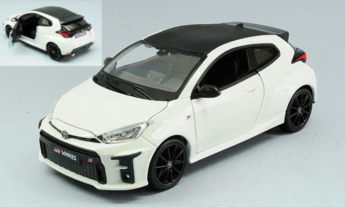 TOYOTA GR YARIS 2021 WHITE 1:24