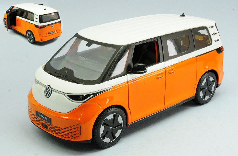 VW ID BUZZ ORANGE/WHITE 1:24