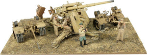 GERMAN KRUPP FLAK 88 WITH FLAK ROHR 18 GUNBARREL & Sd.202 TOW VEHICLE 1942 sand 1:32
