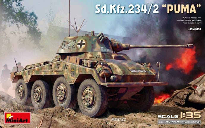 TANK SD.KFZ. 234/2 PUMA TANK MILITARY 1945 / 1:35