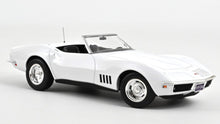 Indlæs billede til gallerivisning CHEVROLET CORVETTE CONVERTIBLE 1969 CAN AM WHITE 1:18
