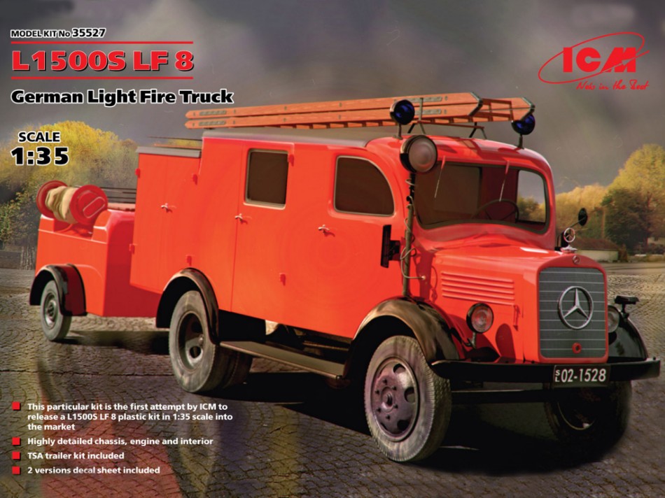 L1500S LF 8 GERMAN LIGHT FIRE TRUCK KIT 1:35