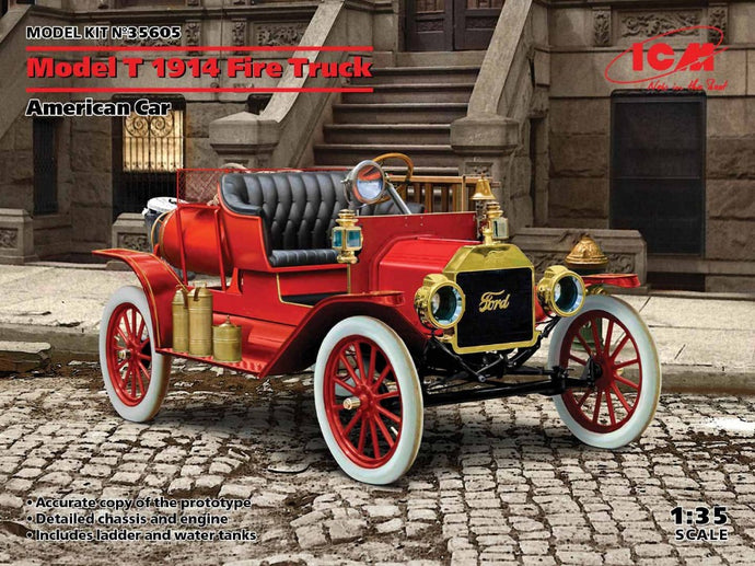 MODEL T 1914 FIRE TRUCK AMERICAN CAR KIT 1:35